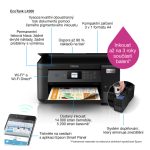 Impresora Epson EcoTank L4260, inyección de tinta, resolución 5760 x 1440 DPI, velocidad 33 ppm, conexión Wifi. SKU: C11CJ63409