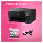 Impresora Epson EcoTank ET-2860 con inyección de tinta, resolución de 5760 x 1440 DPI, velocidad de 33 ppm y conectividad Wifi. SKU: C11CJ67428