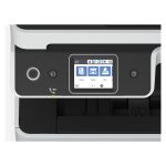 Vista frontal de la impresora Epson EcoTank ET-5170, multifunción con tanque de tinta de alta capacidad y pantalla táctil a color. SKU C11CJ88402.