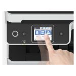 Vista frontal de la impresora Epson EcoTank ET-5170, multifunción con tanque de tinta de alta capacidad y pantalla táctil a color. SKU C11CJ88402.