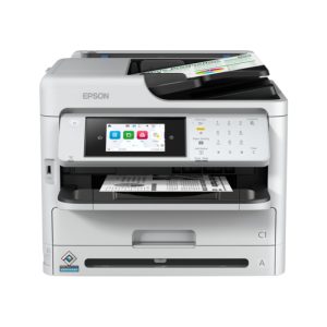 Impresora Epson WorkForce Pro WF-M5899DWF, inyección de tinta, tamaño A4, resolución de 1200 x 2400 DPI, 34 páginas por minuto, sku C11CK76401BM.