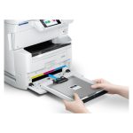 Impresora Epson WorkForce Pro EM-C8100RDWF a color, inyección de tinta, A3, resolución 4800 x 1200 DPI, conectividad Wifi, SKU C11CL31401