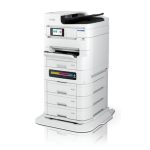 Impresora Epson WorkForce Pro EM-C8101RDWF, inyección de tinta A3+, resolución de 4800 x 1200 DPI, velocidad de 26 ppm y conexión Wifi. SKU: C11CL32401