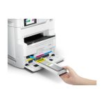Impresora Epson WorkForce Pro EM-C8101RDWF, inyección de tinta A3+, resolución de 4800 x 1200 DPI, velocidad de 26 ppm y conexión Wifi. SKU: C11CL32401
