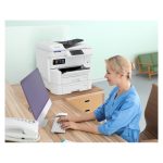 Impresora de inyección de tinta Epson WorkForce Pro EM-C7100DWF, resolución de 4800 x 1200 DPI, imprime a 35 ppm, compatible con Wifi. SKU C11CL35401.