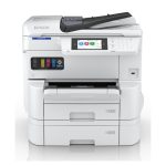 Impresora de inyección de tinta Epson WorkForce Pro EM-C7100DWF, resolución de 4800 x 1200 DPI, imprime a 35 ppm, compatible con Wifi. SKU C11CL35401.
