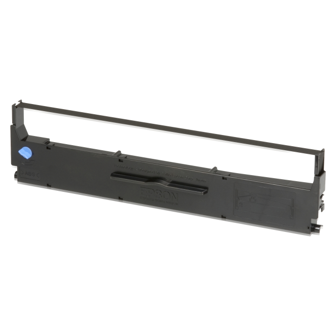 Cartucho de cinta negra Epson SIDM de alta duración Cartucho de cinta negra Epson SIDM, modelo C13S015637, ideal para impresoras de matriz de puntos, ofrece durabilidad y alta calidad de impresión