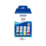 Epson 104 EcoTank 4-colour Multipack de alta capacidad para impresoras, SKU C13T00P640
