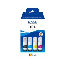 Epson 104 EcoTank 4-colour Multipack de alta capacidad para impresoras, SKU C13T00P640