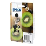 Cartucho de tinta negra Epson Kiwi Singlepack Black 202 Claria Premium con SKU C13T02E14010, ideal para impresiones nítidas y de alta calidad
