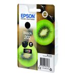 Epson Kiwi Singlepack Black 202 Claria Premium Ink, cartucho de tinta negra de alta calidad, SKU C13T02E14020