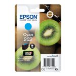 Cartucho de tinta Epson Kiwi Singlepack Cian 202 Claria Premium, SKU C13T02F24010, ideal para impresoras Epson