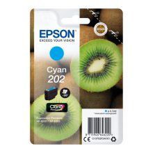 Cartucho de tinta Epson Kiwi Singlepack Cian 202 Claria Premium, SKU C13T02F24010, ideal para impresoras Epson