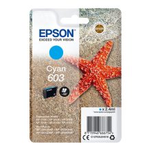 Epson Singlepack Cyan 603 Ink para impresoras, SKU C13T03U24020. Tinta cian de alto rendimiento.