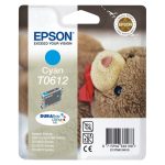 Imagen del cartucho de tinta cian Epson Teddybear modelo T0612 con SKU C13T06124010, ideal para impresoras Epson.