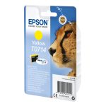 Epson Cartucho de Tinta T0714 amarillo, SKU C13T07144012, ideal para impresiones nítidas y duraderas.