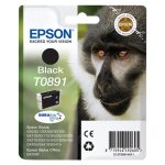 Cartucho de tinta negra Epson modelo Monkey T0891, alta capacidad para impresoras Epson. SKU: C13T08914011