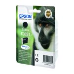 Cartucho de tinta negra Epson modelo Monkey T0891, alta capacidad para impresoras Epson. SKU: C13T08914011