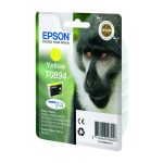 El cartucho Epson Monkey T0894 amarillo de alta calidad, SKU C13T08944011, es ideal para impresoras Epson, ofreciendo impresiones claras y vibrantes.