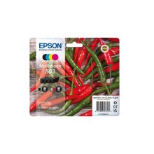 Epson 503 cartucho de tinta de 4 piezas, incluye los colores negro, cian, magenta y amarillo. SKU: C13T09Q64010