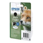 Cartucho de tinta Epson Fox T1281 en color negro con SKU C13T12814012