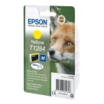Cartucho de tinta amarillo Epson Fox T1284 modelo C13T12844022 para impresoras de inyección de tinta