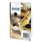 Cartucho de tinta negro Epson 16 con tecnología Pen and Crossword para impresoras, SKU C13T16214022