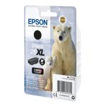 Cartucho de tinta negra 26XL Epson alta duración, ideal para impresoras Epson, SKU C13T26214012