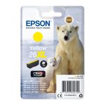 Imagen del cartucho de tinta Epson Polar Bear 26XL amarillo, modelo de alta capacidad con SKU C13T26344012