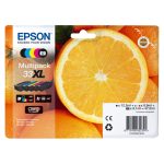 Multipack Epson 33XL Claria Premium Ink de 5 colores, SKU: C13T33574011. Incluye tinta de alta calidad para impresoras Epson.