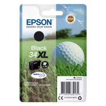 Cartucho de tinta negra Epson Golf Ball Singlepack 34XL con tecnología DURABrite Ultra, SKU C13T34714010
