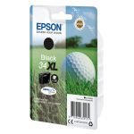 Cartucho de tinta negra Epson Golf Ball Singlepack 34XL con tecnología DURABrite Ultra, SKU C13T34714010