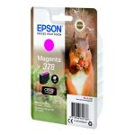 Epson Squirrel Singlepack Magenta 378 Claria Photo HD Ink, ideal para fotografías de alta definición. SKU: C13T37834010
