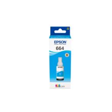 Epson 664 Ecotank cyan ink bottle with 70ml capacity, SKU C13T664240