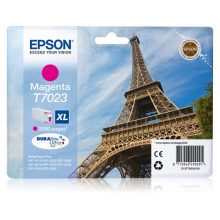 Cartucho de tinta magenta XL Epson Eiffel Tower T70234010 para impresoras, modelo SKU C13T70234010