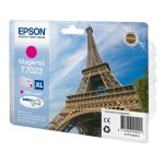 Cartucho de tinta magenta XL Epson Eiffel Tower T70234010 para impresoras, modelo SKU C13T70234010