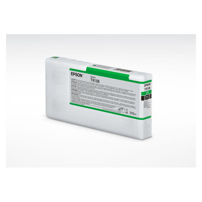 Epson Cartucho de Tinta Verde 200ml Alta Capacidad Epson T913B cartucho de tinta verde 200ml, SKU C13T913B00, ideal para impresiones de alta calidad con colores vibrantes