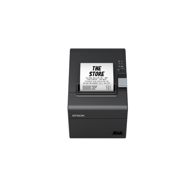 Epson TM-T20III impresora térmica Ethernet rápida y eficiente Epson TM-T20III impresora térmica, conectividad Ethernet, fuente de alimentación, color negro, SKU C31CH51012