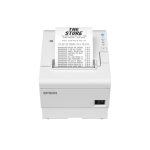 Impresora Epson TM-T88VII para TPV con conexiones USB, Ethernet y Serial, SKU C31CJ57111A0 en color blanco.