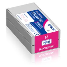 Cartucho de tinta magenta Epson SJIC22P(M) compatible con impresora ColorWorks C3500, SKU C33S020603