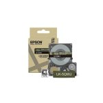 Etiqueta Epson LK-5QWJ caqui y blanca, impresionante consumible de alta calidad con SKU C53S672089