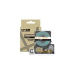 Epson LK-6TKN cinta de impresión oro sobre transparente, SKU C53S672098, para etiquetas brillantes y resistentes