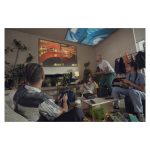 Proyector Epson EF-12 con tecnología láser, resolución Full HD, portabilidad y altavoces incorporados. SKU: V11HA14040