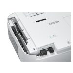 Proyector Epson EH-TW6150 con resolución 4K, 2800 lúmenes ANSI y tecnología 3LCD. SKU: V11HA74040. Colores negro y blanco.