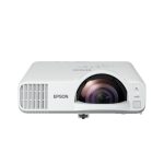 Videoproyector Epson V11HA76080 con 4000 lúmenes ANSI, 3LCD, resolución WXGA (1200x800) y capacidad 3D, color blanco.