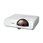Videoproyector Epson V11HA76080 con 4000 lúmenes ANSI, 3LCD, resolución WXGA (1200x800) y capacidad 3D, color blanco.
