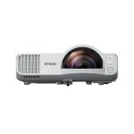 Videoproyector Epson V11HA76080 con 4000 lúmenes ANSI, 3LCD, resolución WXGA (1200x800) y capacidad 3D, color blanco.