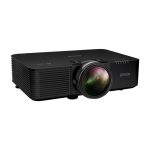 Epson EB-L695SE, proyector 3LCD de corto alcance con 6000 lúmenes ANSI, resolución WUXGA 1920x1200, en color negro. SKU: V11HB36180