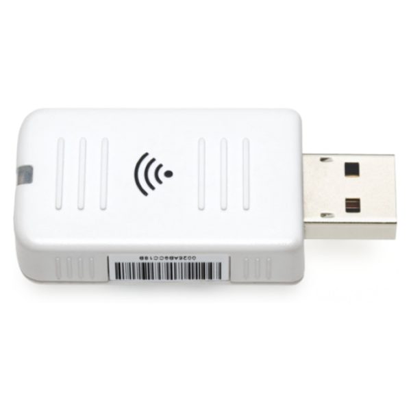 Adaptador LAN inalámbrico Epson ELPAP10, conecta dispositivos a redes Wi-Fi, V12H731P01
