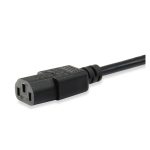 Equip 112120 cable de transmisión negro de 1,8 metros con conector CEE 7/7 y acoplador C13.